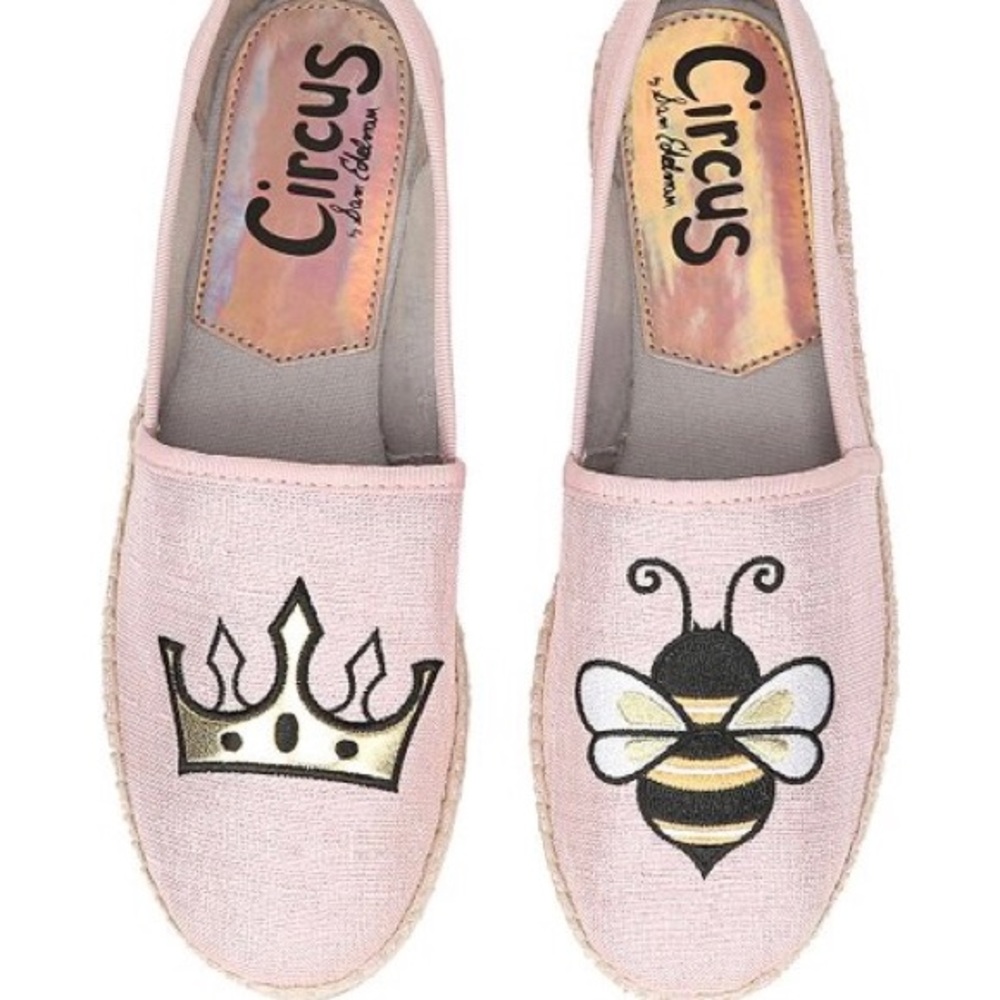 NWOB Circus by Sam Edelman Leni Espadrille Flats in Heirloom Rose size 7.5